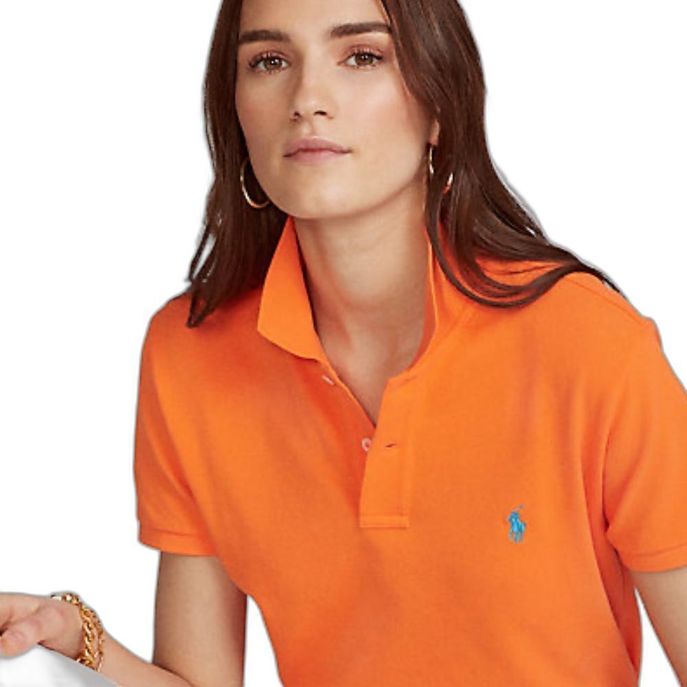 Ralph Lauren Sport Slim Fit Orange Polo Shirt Size Small